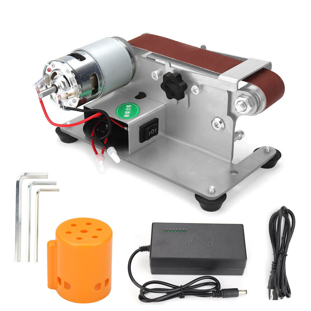Electric Belt Sander DIY Grinding Machine Fixed Sharpening Bench Sanding Machine