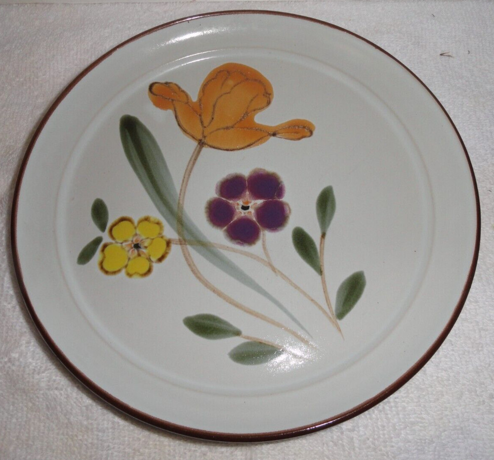 NORITAKE STONEWARE SALAD PLATE Hello Spring Pattern #8551 8 in dia replacement