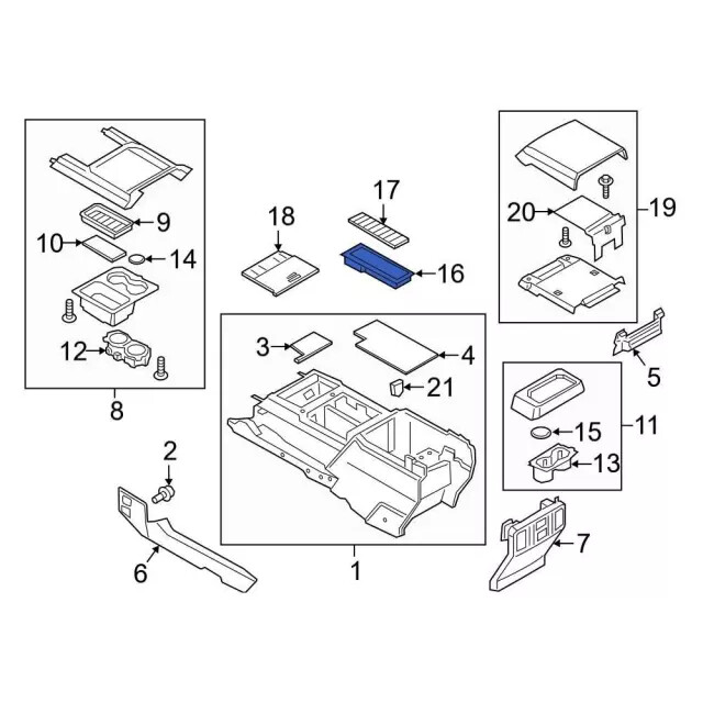 Genuine Ford Utility Box HC3Z2513546AA