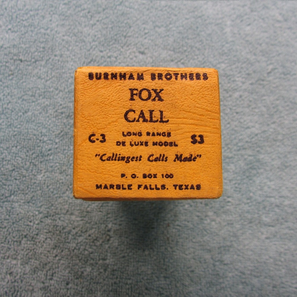 Burnham Bros. C-3 Fox Call / W. Box & Papers