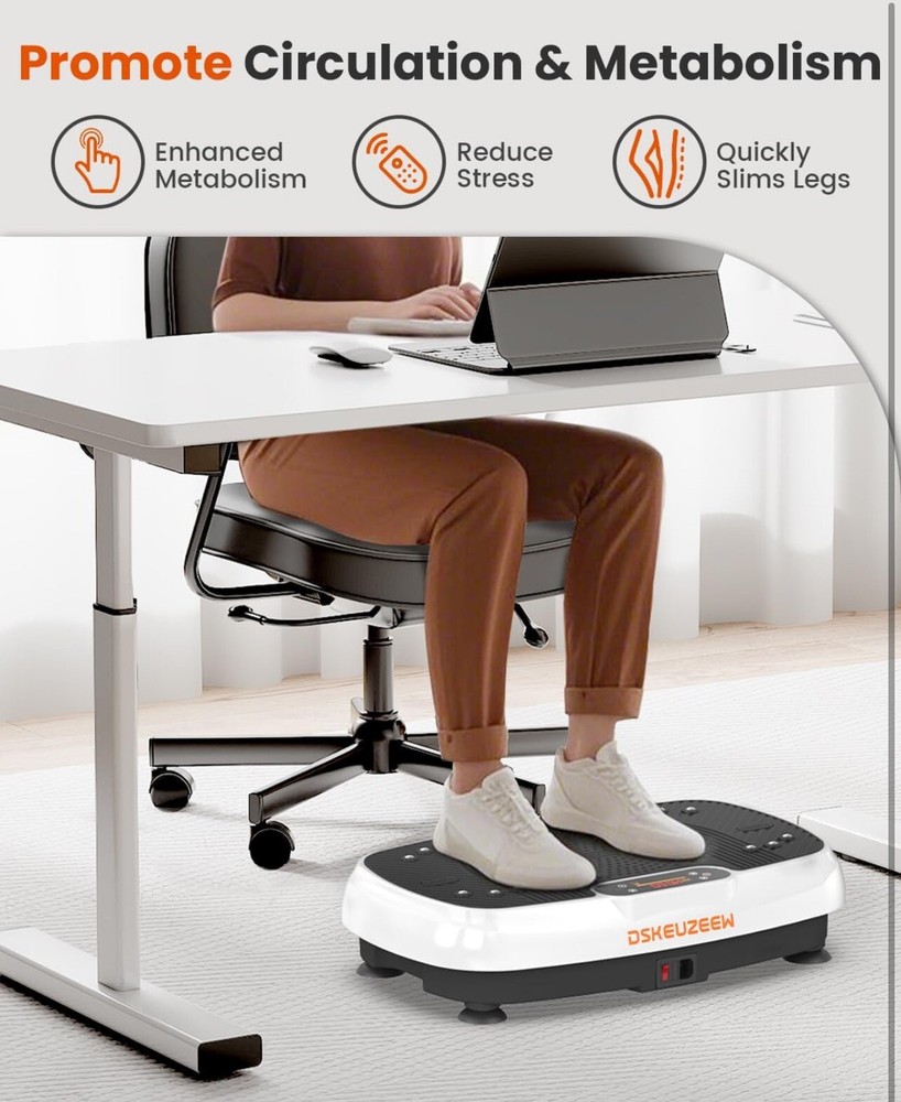 Dskeuzeew Vibration Plate Exercise Machine with LED Display