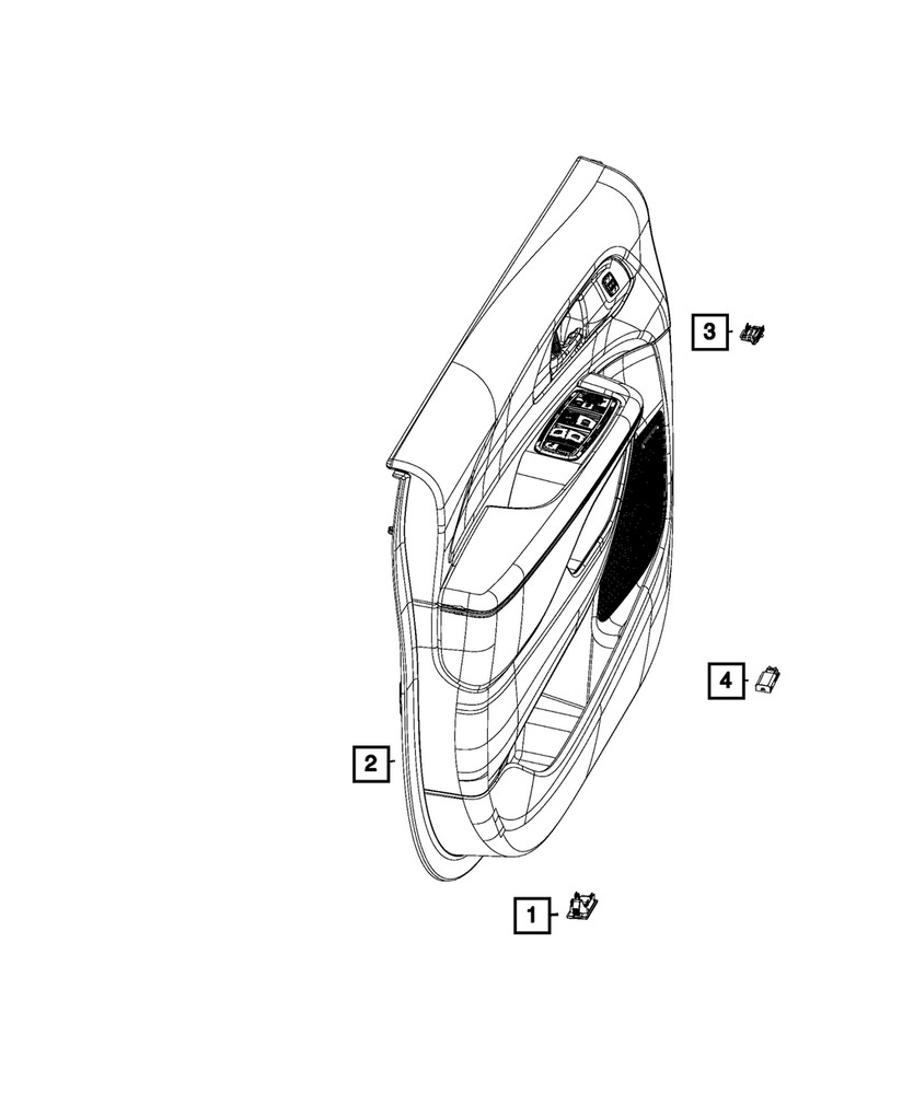 Genuine Mopar Door Handle Lamp 55057417AA