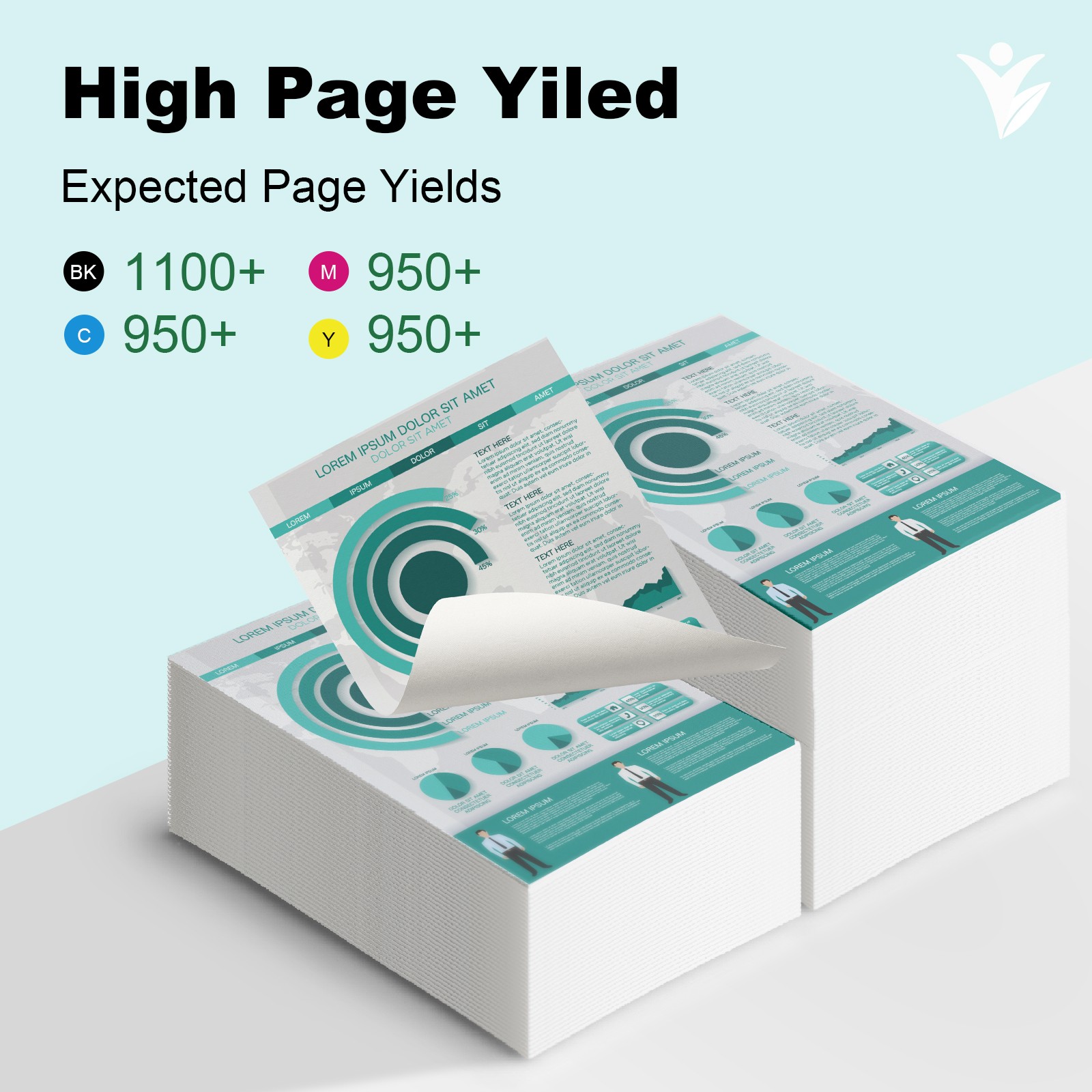 702XL T702XL Ink Cartridges for Epson Workforce Pro WF-3725 WF-3730 WF-3720 4PK