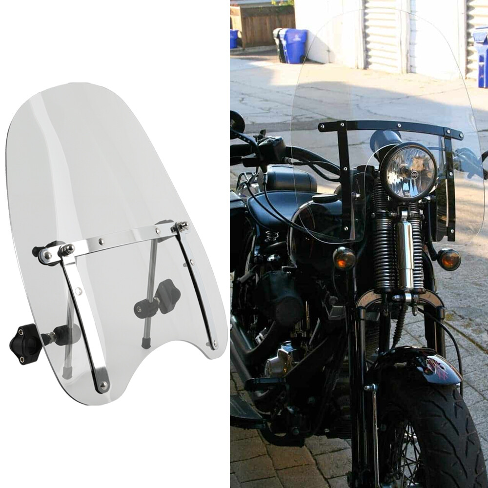 Motorcycle Smoke resistant Windscreen Windshield For Harley Davidson Cross Bones