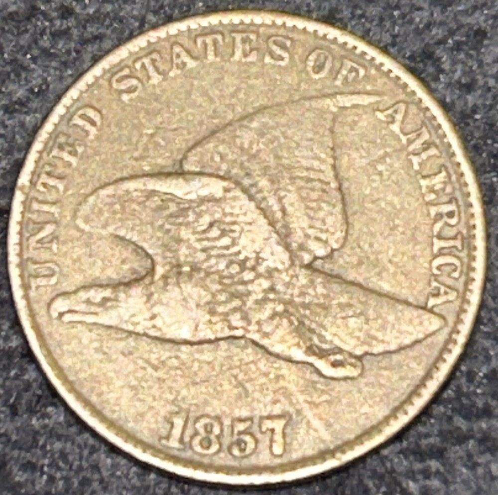 1857 Flying Eagle Cent DDO