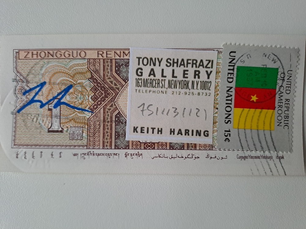 J. M. Basquiat Original Signed Banknote with a Certificate