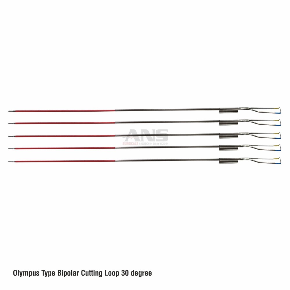 ANS Olympus Type Bipolar Cutting Loop 30 degree Set of 5