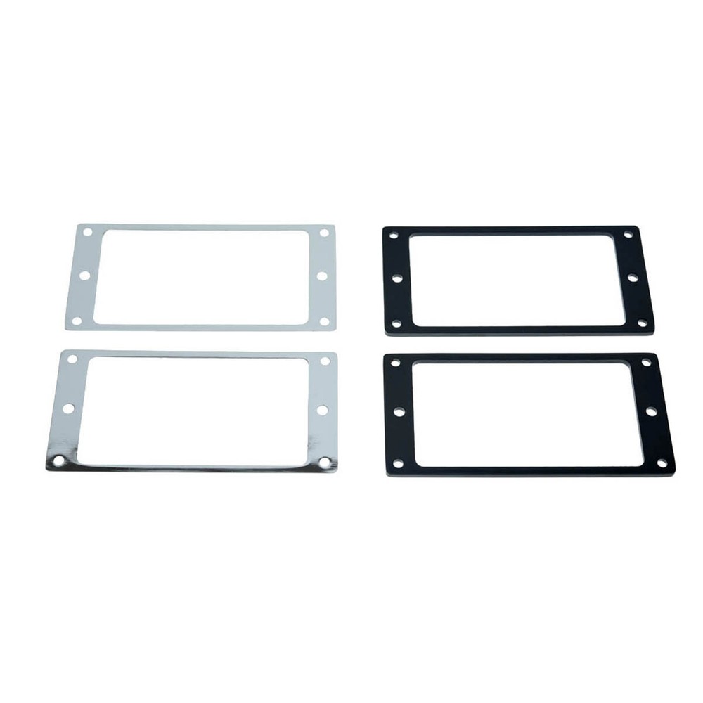 2pcs Metal Humbucker Pickup Mounting Ring Flat Base Pickup Frame