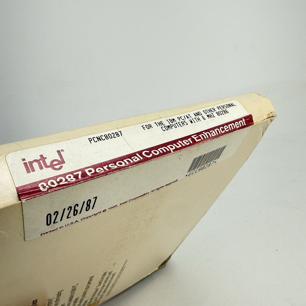 Intel Math Coprocessor For Vintage IBM PC AT And Compatible