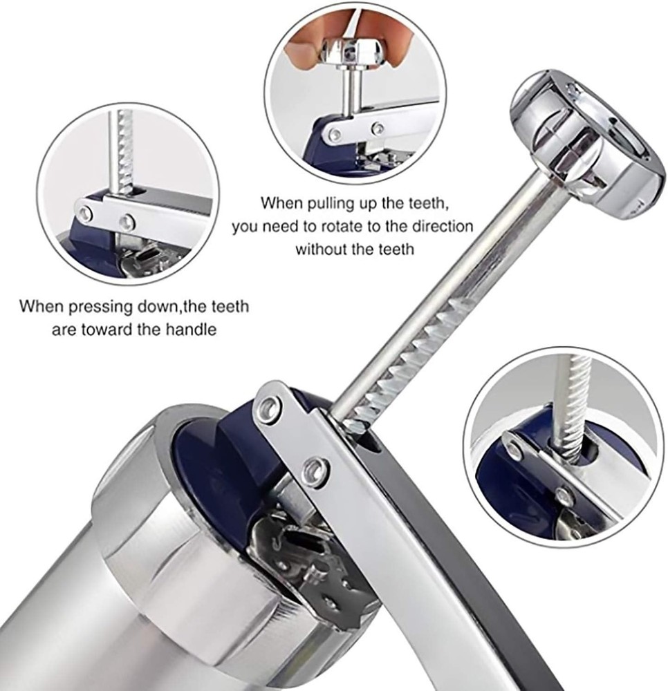 Adjustable Cookie Press Gun with 20 Decorative Discs for Effortless Baking Fun