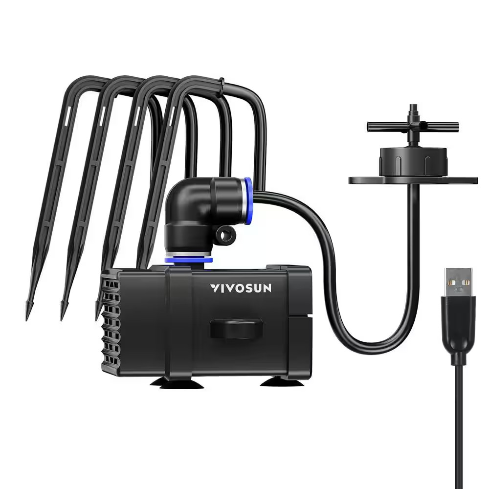 Flexfeed Drip Irrigation Potted Plant Kit 4W Automatic Irrigation System with Pu