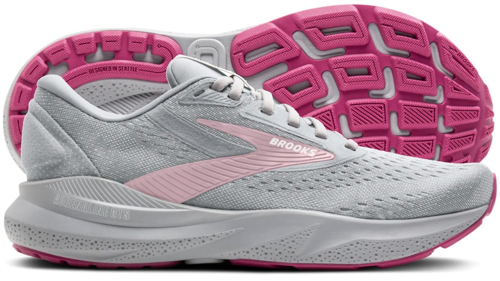 Brooks Adrenaline GTS 24 Women's Alloy/White/Zephyr, Multiple sizes, New In Box