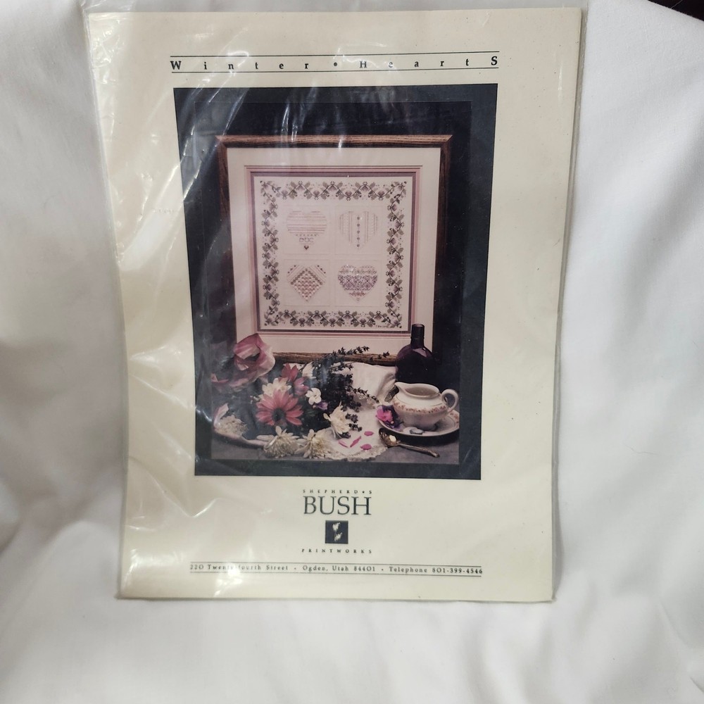 Shepherds Bush Winter Hearts Sampler Needlework  Chart B21