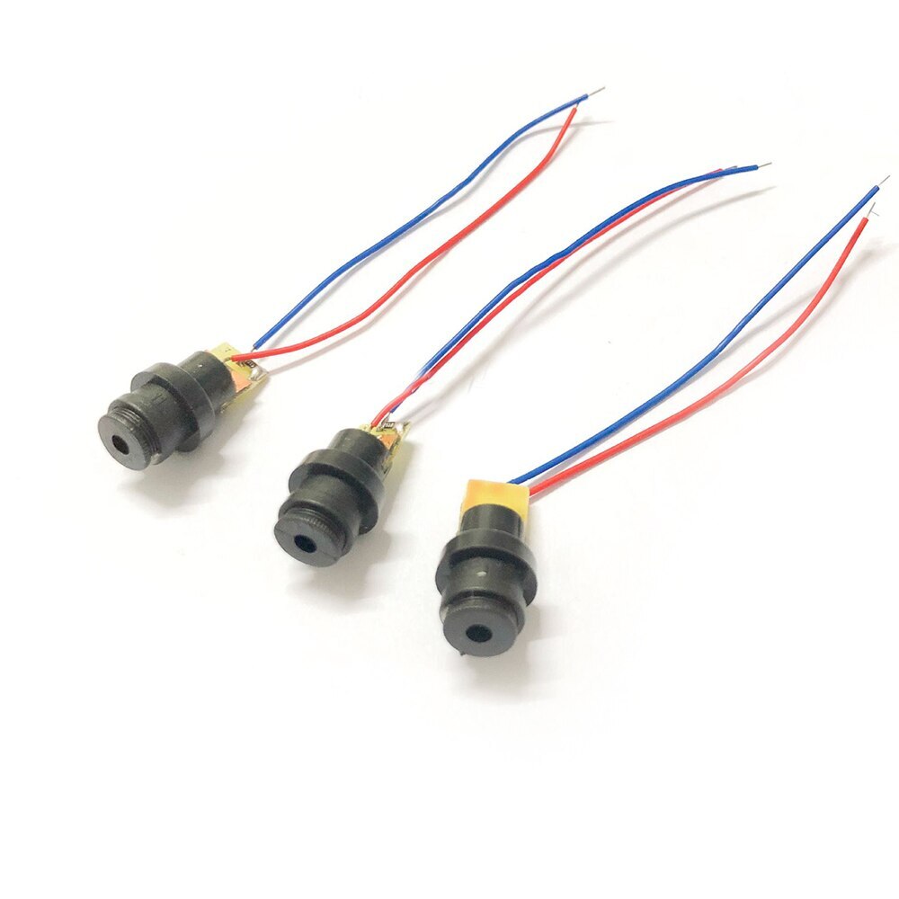 10pcs DC 4.5V Laser Head Module Laser Dot Diode Red Plastic Gyro Module