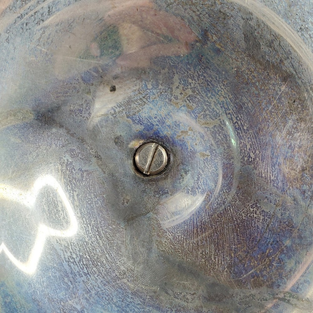 Rogers Silverplated Lid ONLY 9.5" Round Regal Handle Tarnish Stained Replacement