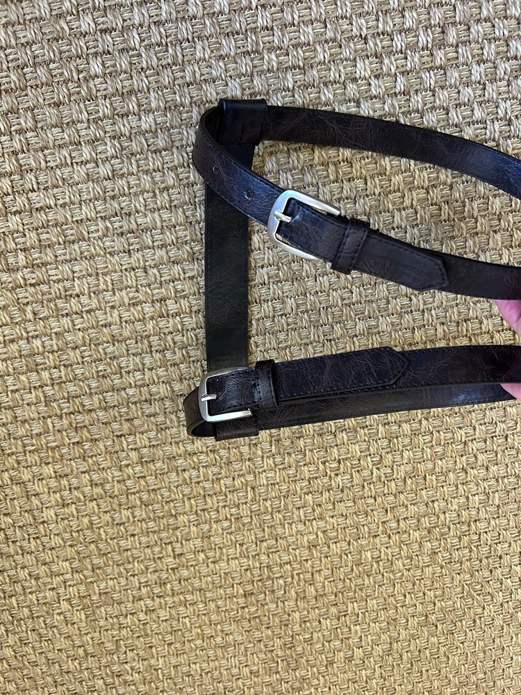 RESTORATION HARDWARE Blanket Carrier Strap Bedroll ~ Brown