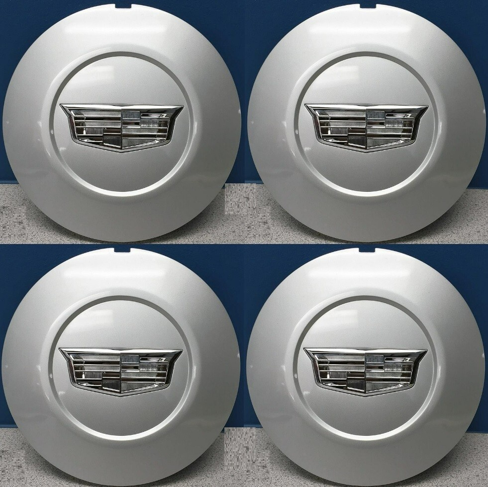 4PCS. CADILLAC ESCALADE WHEEL CENTER CAP SILVER FINISH 23432319 2015-2020