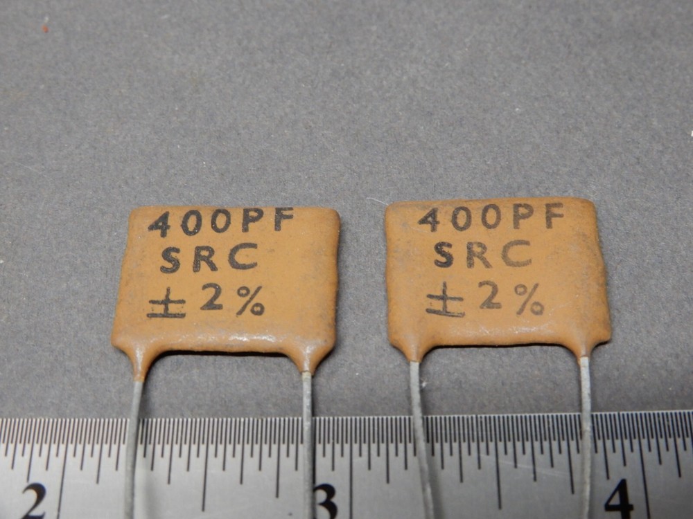 SPC Precision Capacitors 400pf +/-2% Quantity 2 NOS