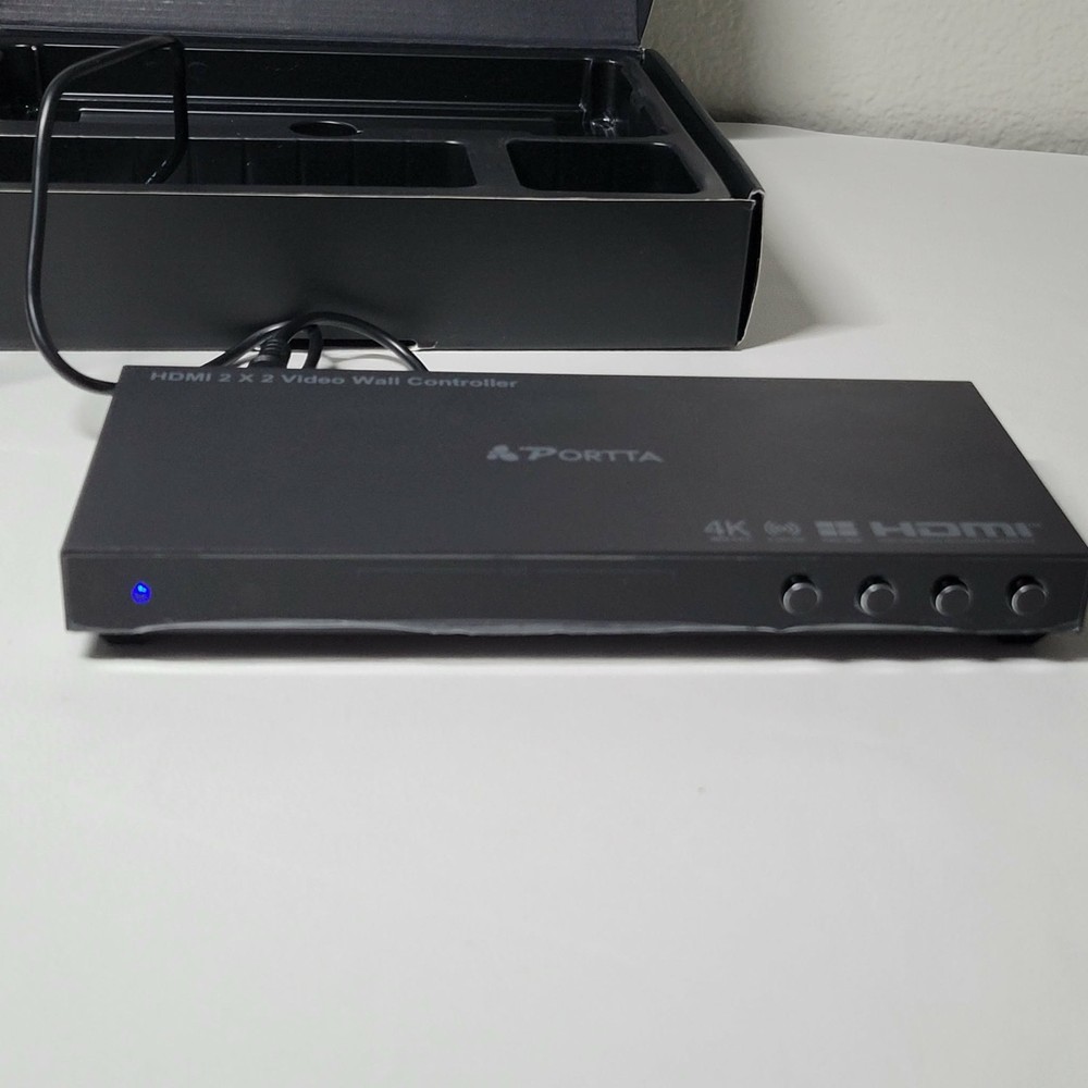 HDMI Video Wall Controller 2x2 4K Portta Video Wall Processor w/11 Splicing Mode