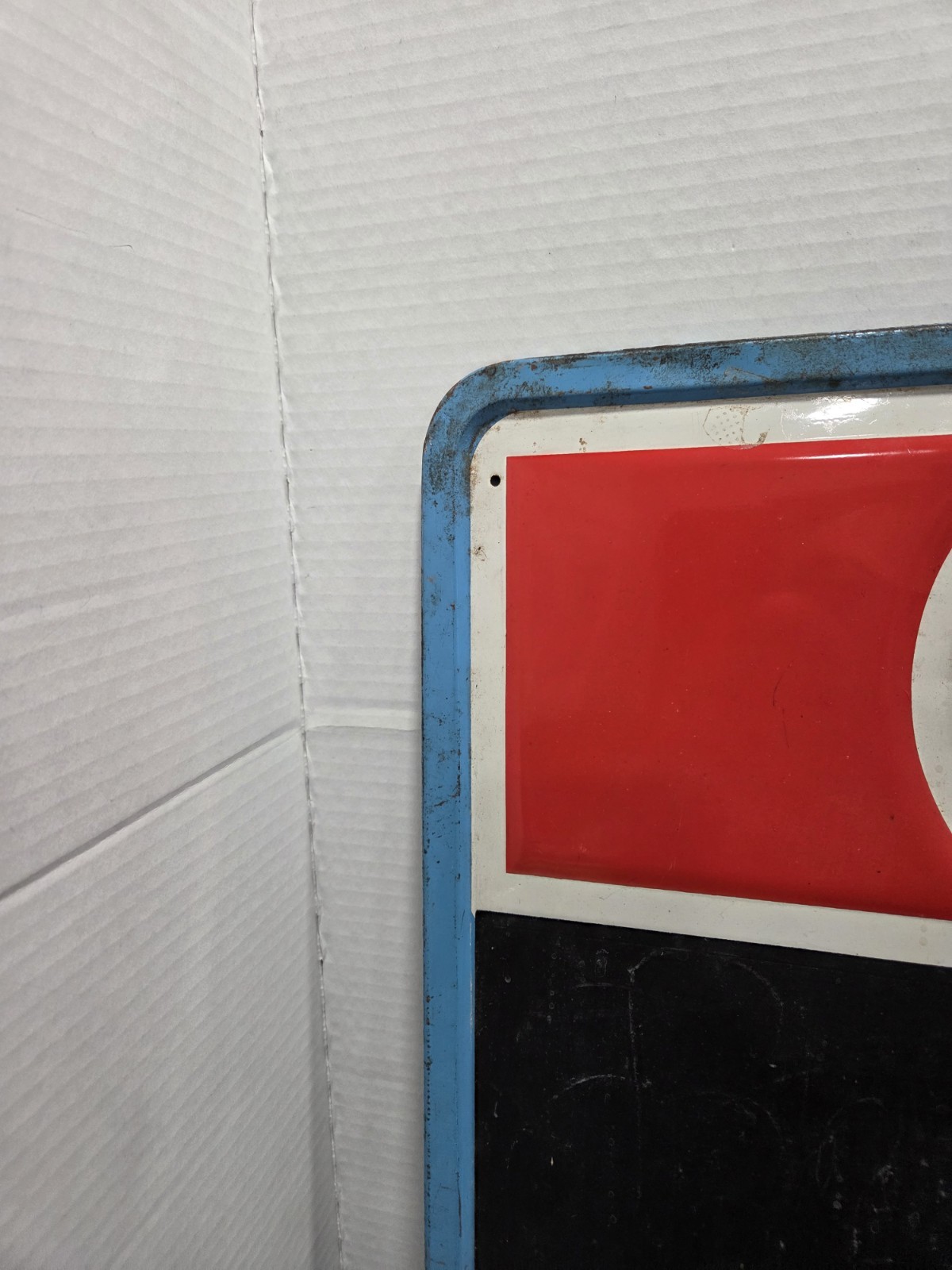 Vintage 70's Pepsi Cola Menu Board Chalkboard Sign Gas Station Soda Pop Oil