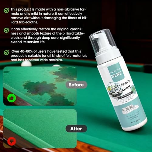 Pool Table Cleaner Kit,Billiard Cleaning Spray and Billiard Table Brush