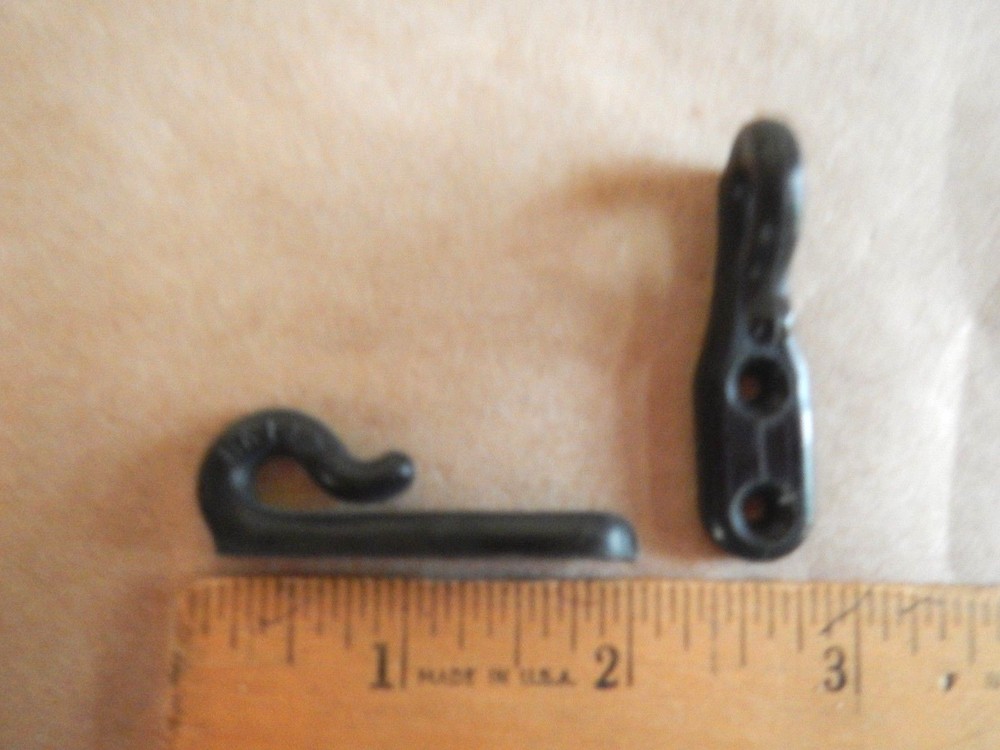 2 - Shockcord Lash Hooks - Two Fastner Holes