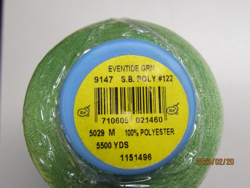A&E Robison-Anton Embroidery Thread 122 SB POLY, 5500 yards  EVENTIDE 9147