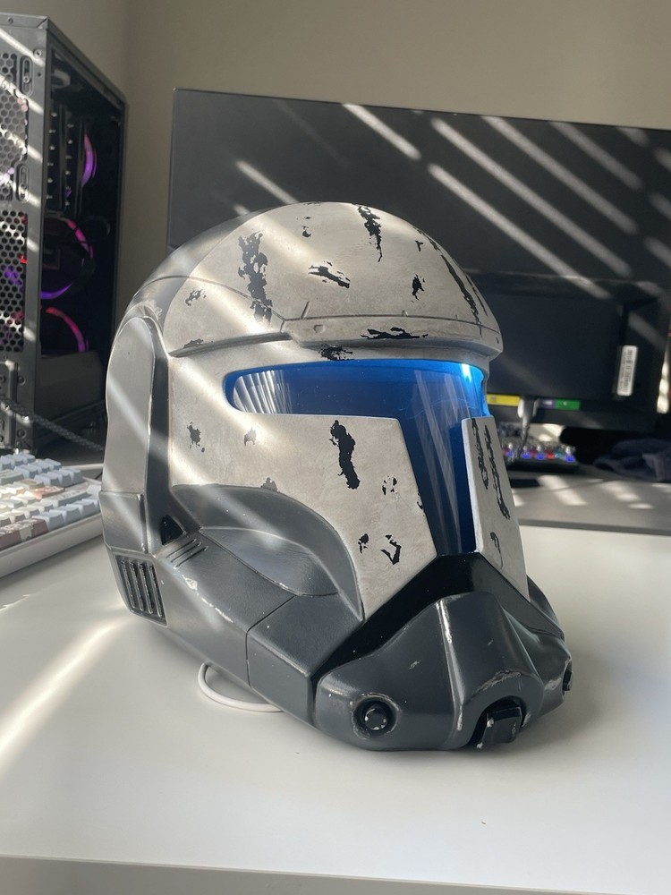 3d Printed Light Up Scorch Republic Commando Helmet