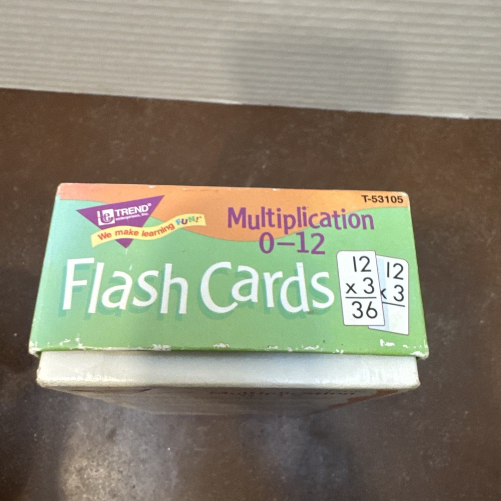 Multiplication Flash Cards Math Practice Cards Trend Enterprises