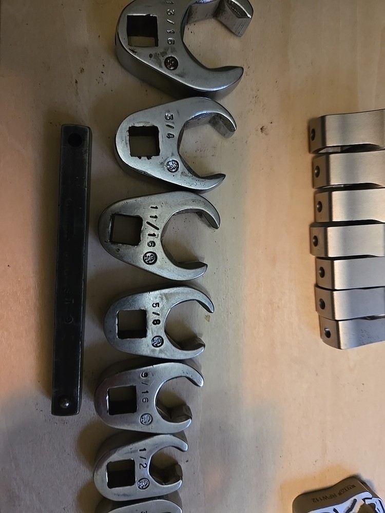 Tekton- Cornwell -VIM Open End Crowfoot Wrench Lot