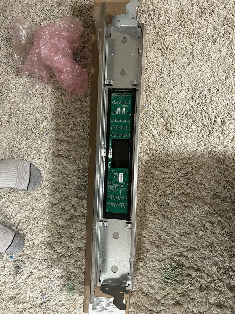 Whirlpool Range Control Panel Assembly W11029431 Stainless Steel