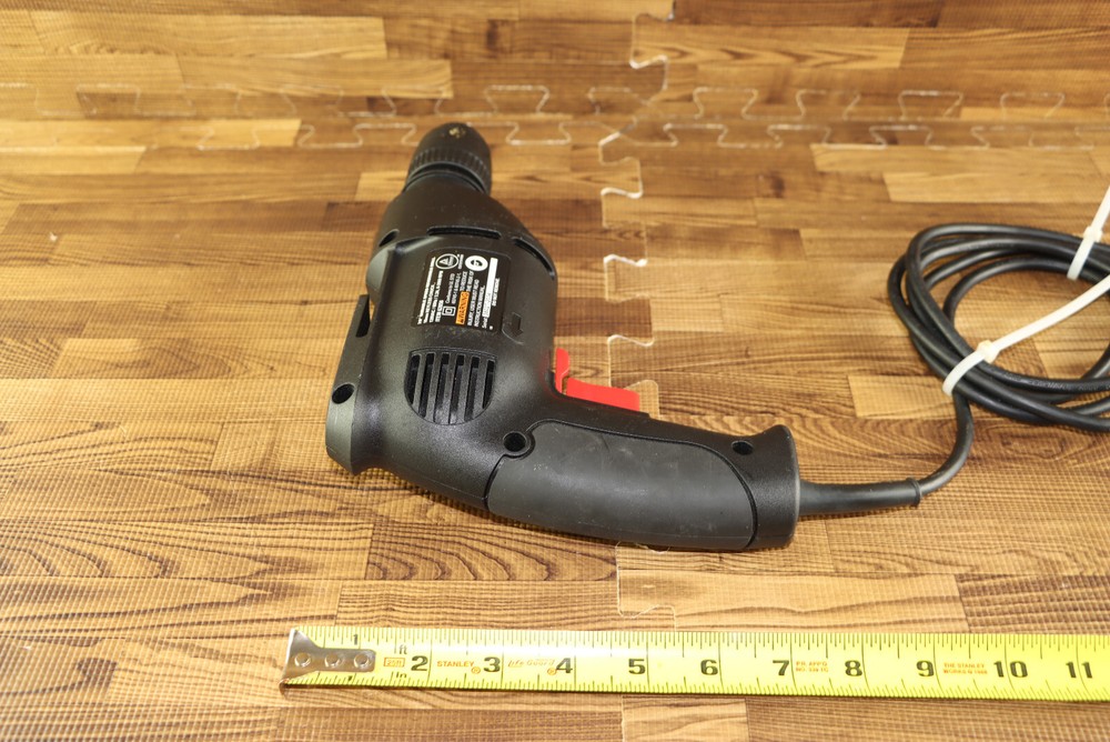 Drill Master 3/8'' Variable Speed Reversible Drill 10mm Keyless Chuck 3.2A 62856