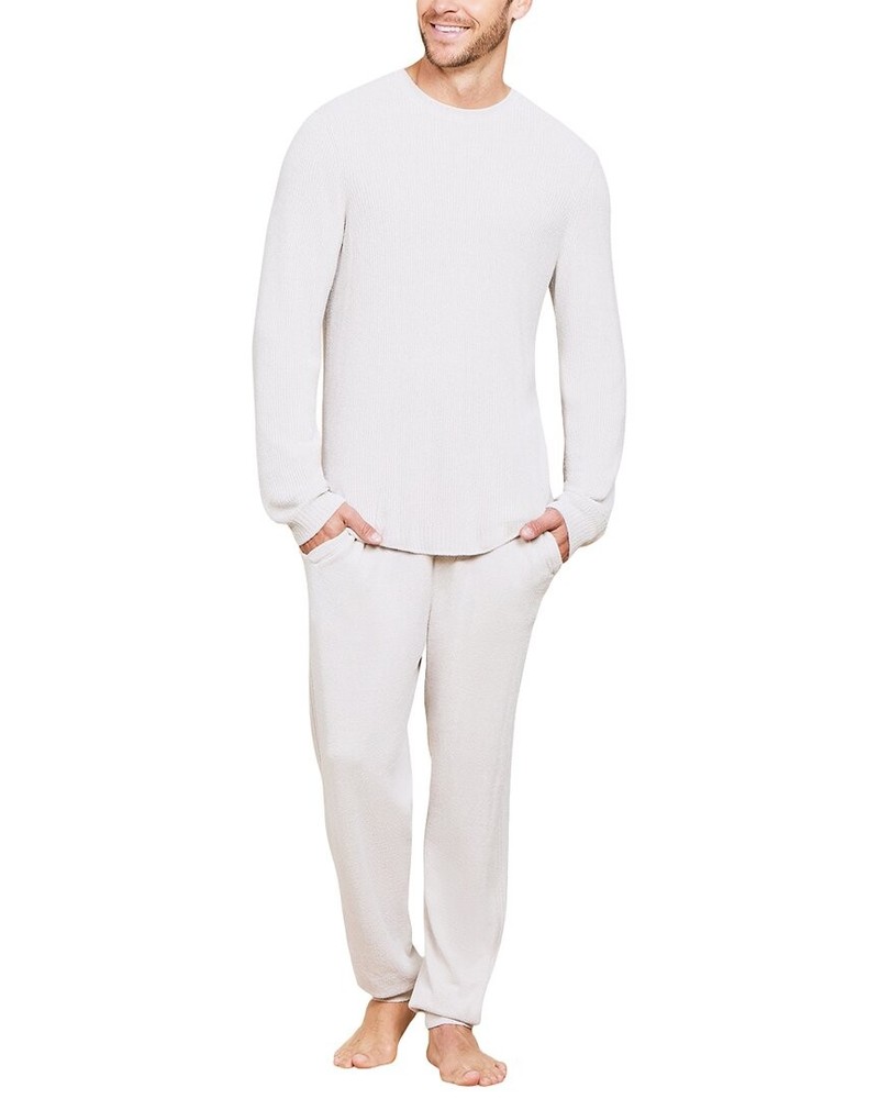 Barefoot Dreams Ccul Ribbed Pullover Men's Grey M