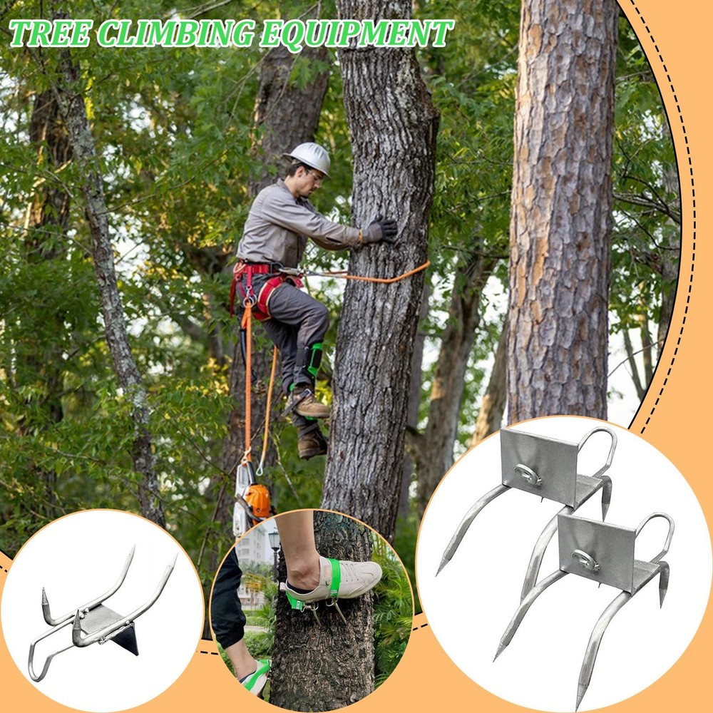 `Tree Climbing Spikes For Tree Work Secure Fit Portable Gear Equipment