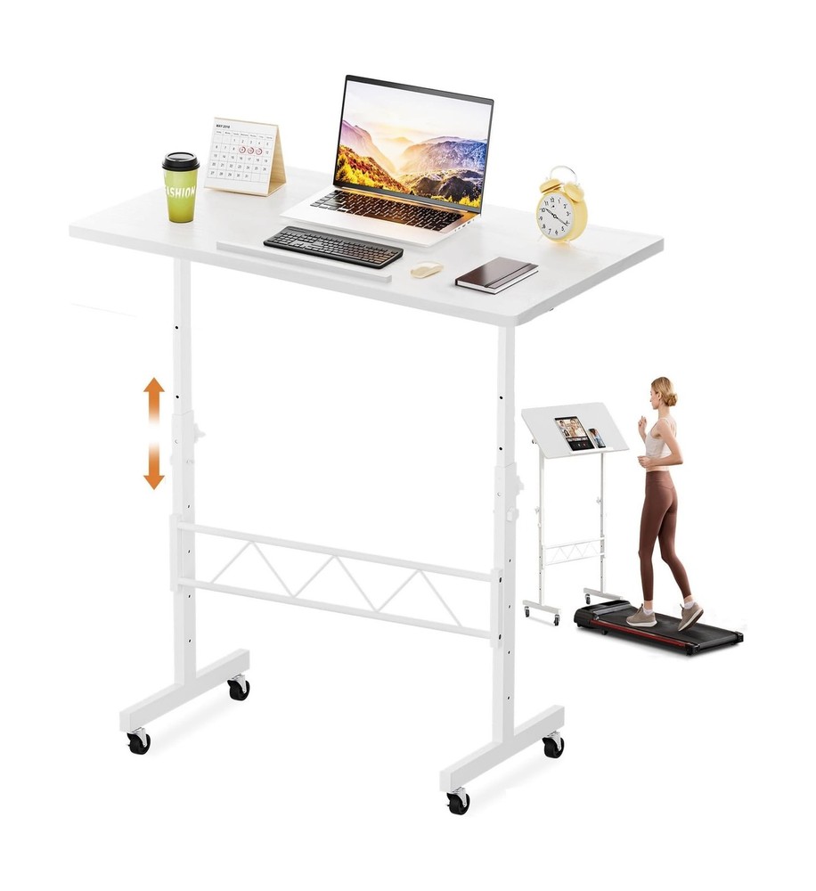 COMHOMA Small Standing Desk Adjustable Height & Tiltable Tabletop, ... Fast Ship