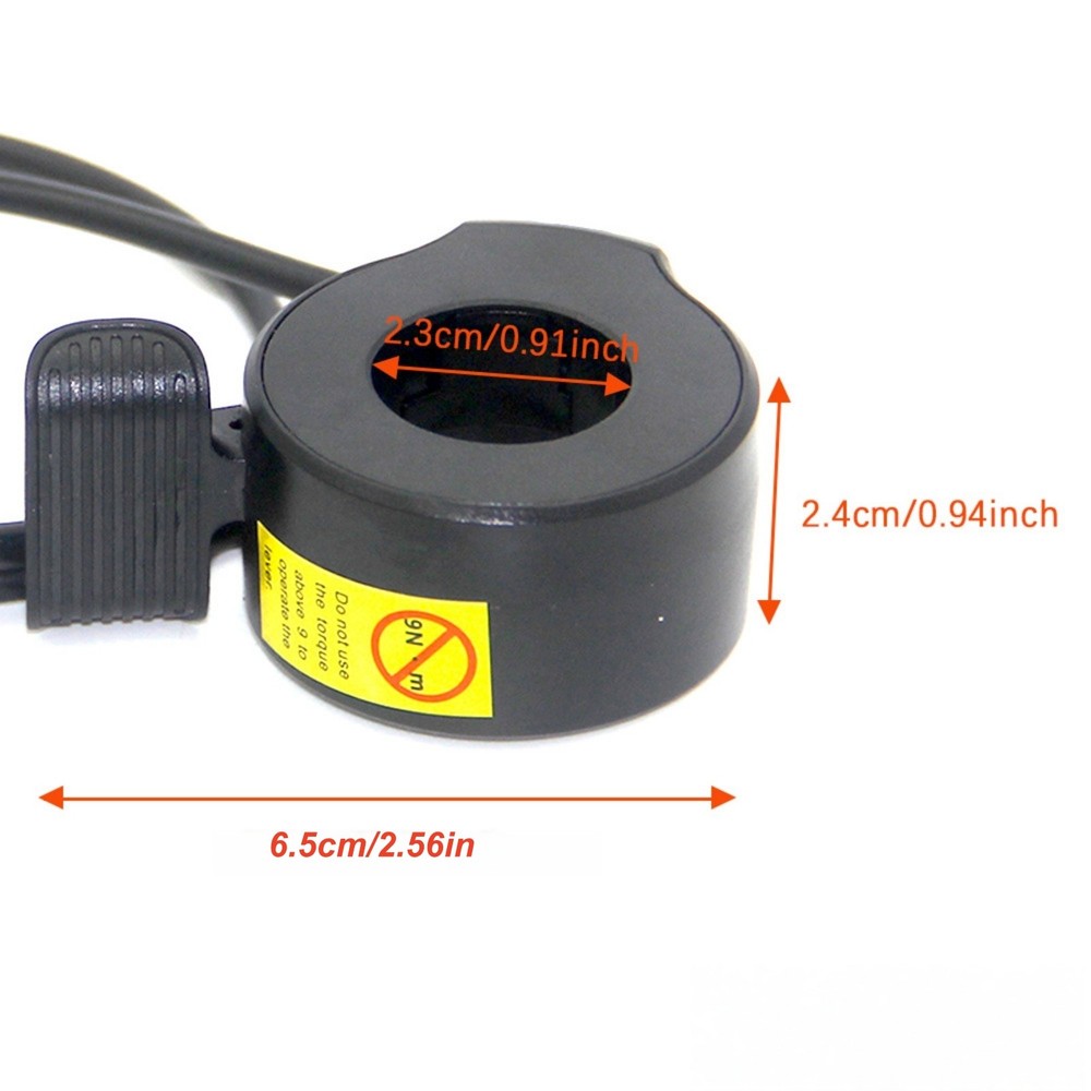 Thumb Throttle Waterproof Plug Speed Control Finger Accelerator for E-Bikes New