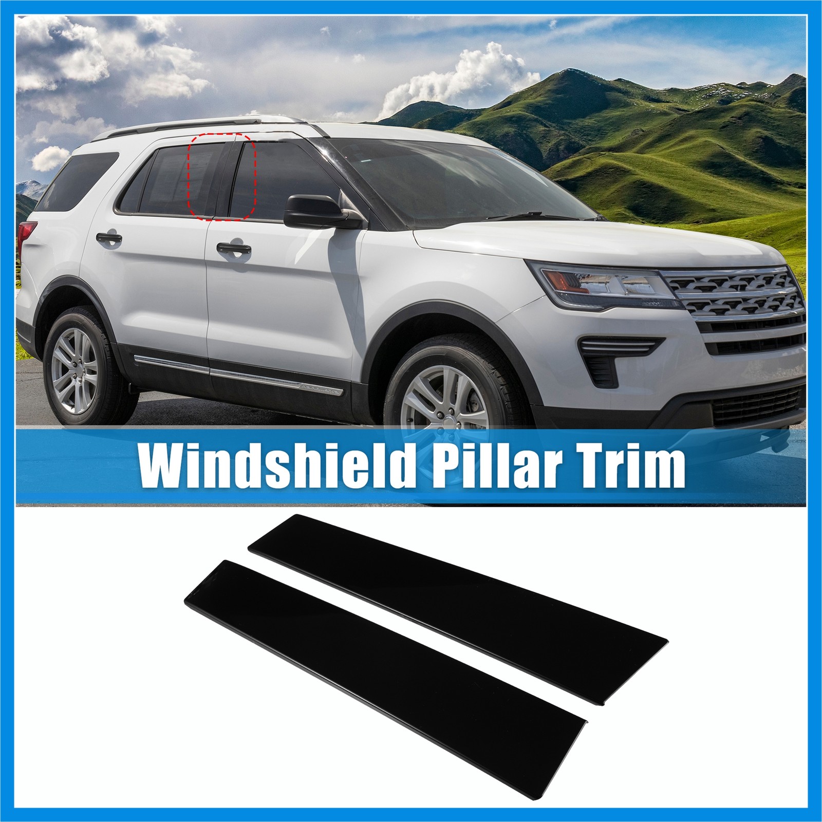Windshield B Pillar Trim BB5Z-7820555-BB for Ford Explorer 11 Left Right