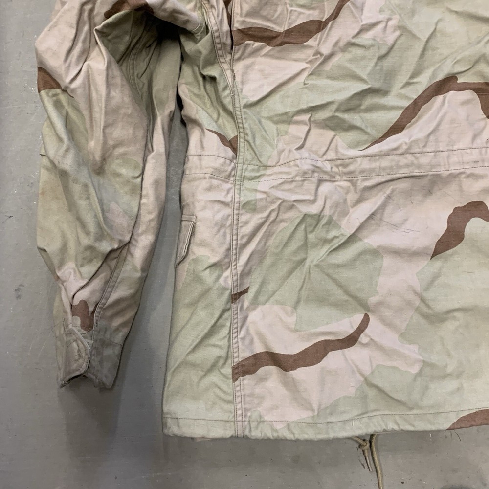 USGI Coat, Cold Weather, Field, Desert Camouflage Pattern, Size Small Long, EUC