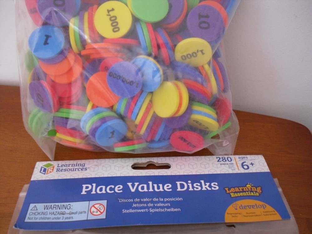 Learning Resources Place Value Disks Counting, Adding & Subtracting Set