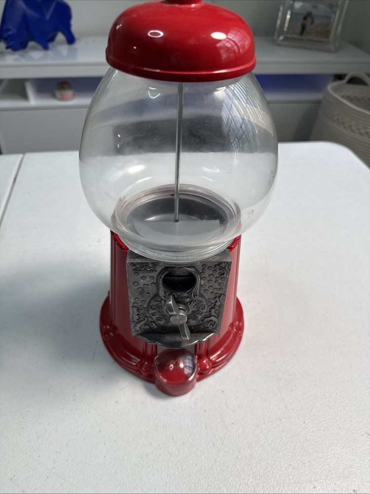 10” Carousel Mini Gumball Machine.Glass Globe