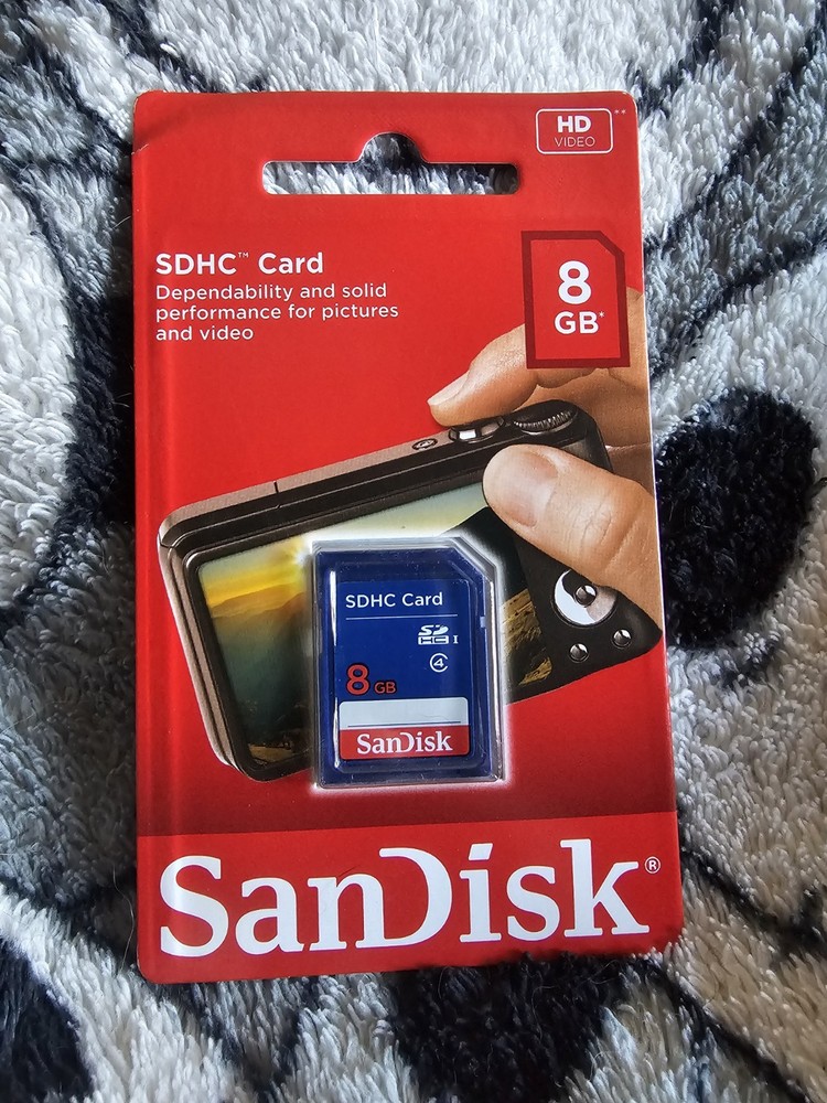 SanDisk SDHC 8GB Class 4 High Capacity High Speed Memory Card