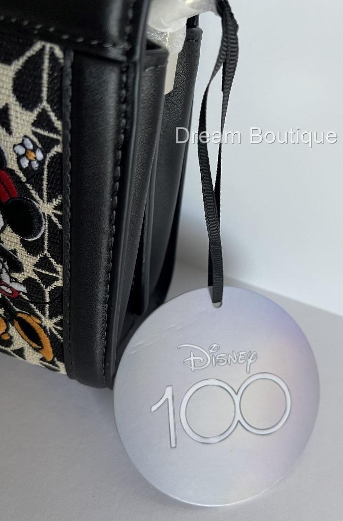 Kate Spade X Disney 100 Mickey & Minnie Jacquard Crossbody Handbag NWT
