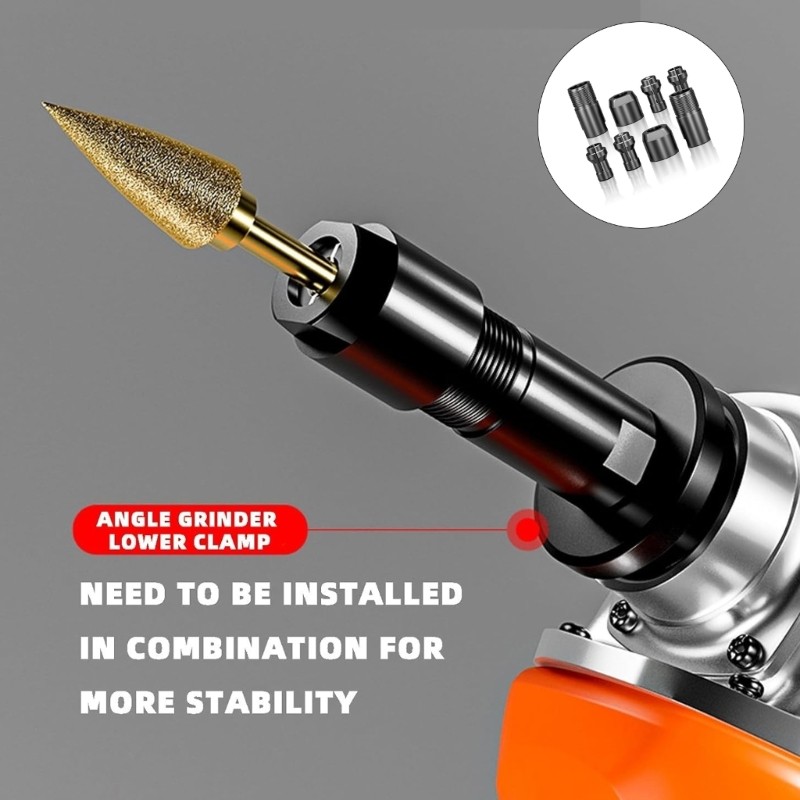 Accuracy Engineered Steel Grinder Adapter Universal Compatibility M10 Thread