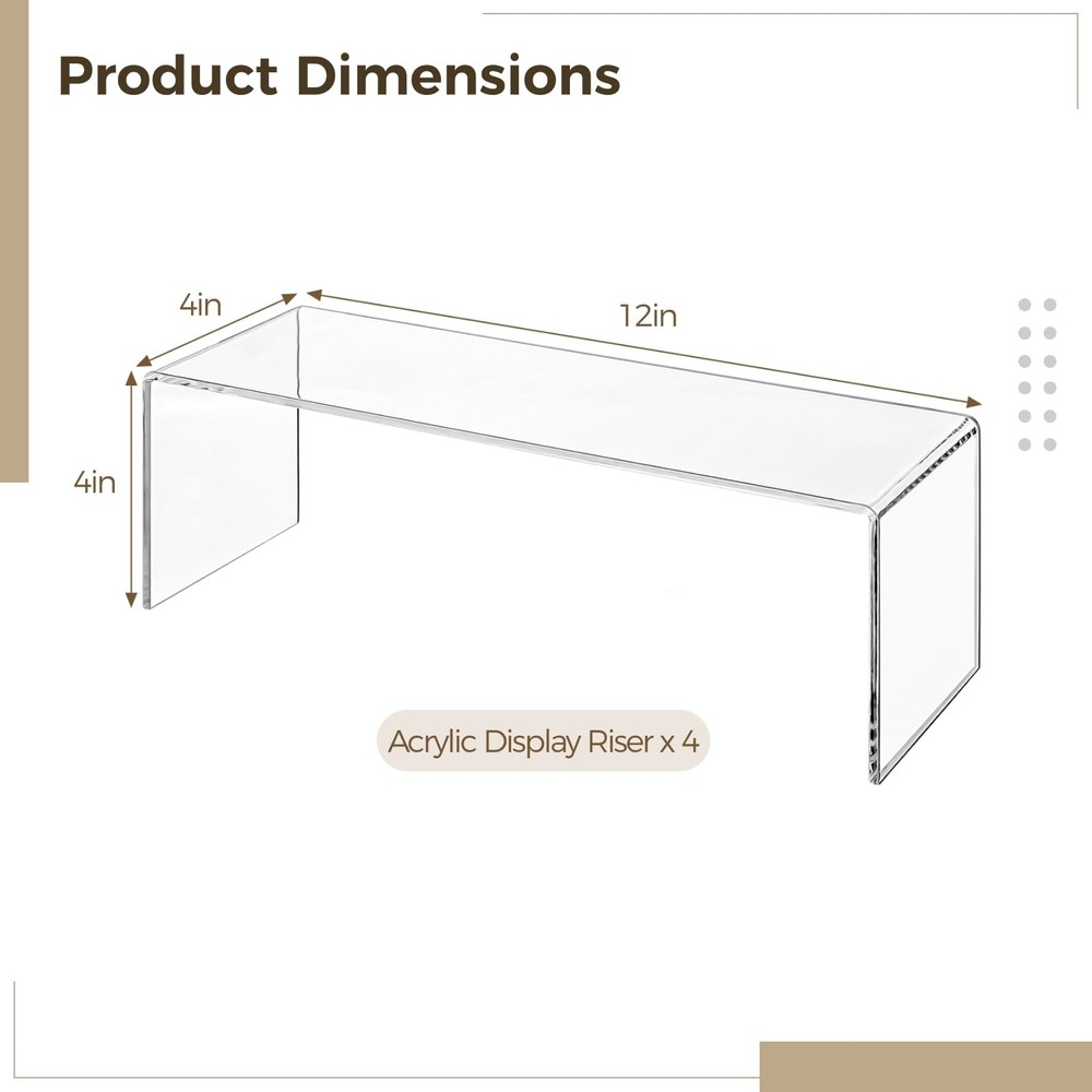 Acrylic Display Risers (4)