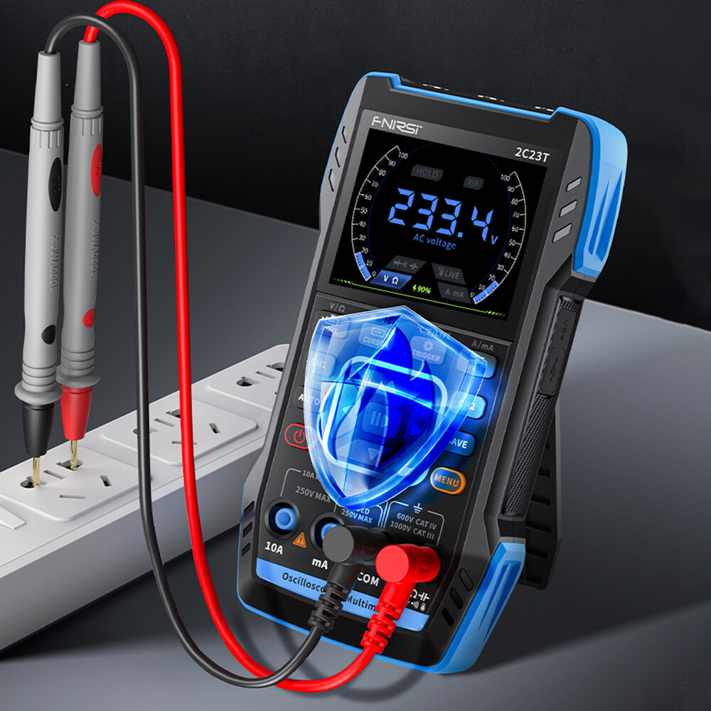 FNIRSI 2C23T Handheld Digital Oscilloscope Multimeter+ Function Signal Generator