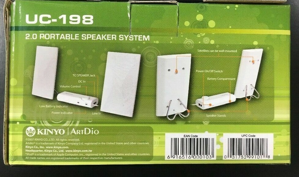 Computer Speakers USB Multimedia Stereo Speaker System Desktop Laptop Portable