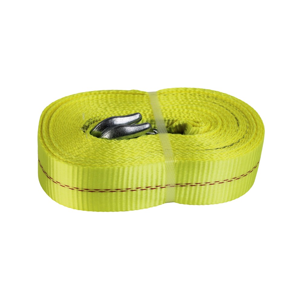 HFS Heavy-Duty Tow Strap with Hooks 10,000-Pound Capacity Versatile Application