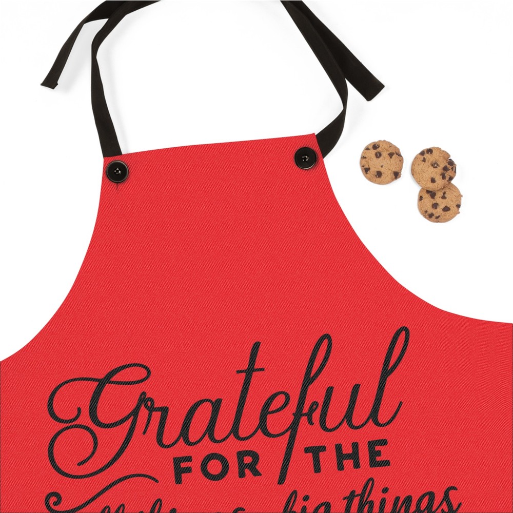 Grateful for the Small Things Apron | Thanksgiving kitchen decor