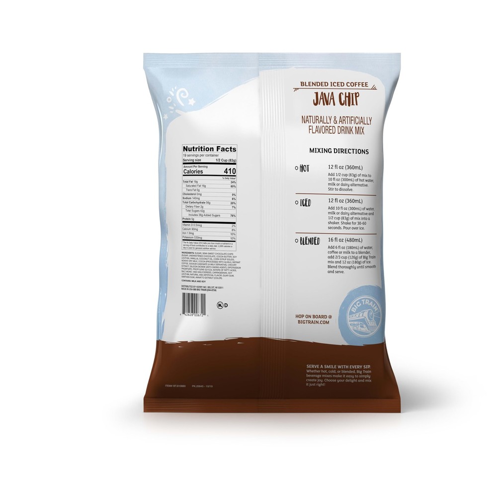 Java Chip Blended Ice Coffee Mix, 3.5 lbs - Refreshing Beverage for Summer