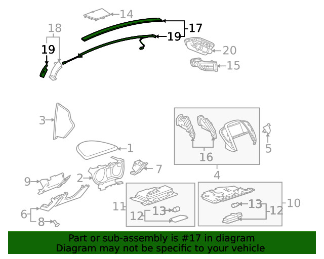 Genuine GM Trim Molding 09074269